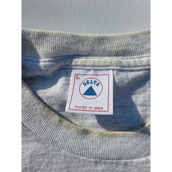 Vintage Miami Hurricanes Signed Autograph Gray Delta USA T-Shirt Size L - Picture 5 of 10